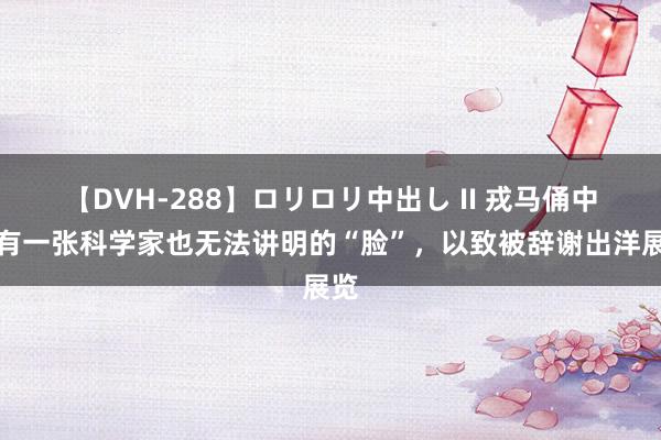 【DVH-288】ロリロリ中出し II 戎马俑中，有一张科学家也无法讲明的“脸”，以致被辞谢出洋展览