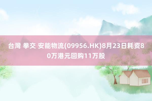 台灣 拳交 安能物流(09956.HK)8月23日耗资80万港元回购11万股